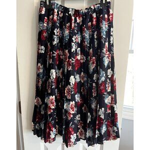 Banana Republic Factory Floral Pleated Mini Skirt, Size Small/Medium